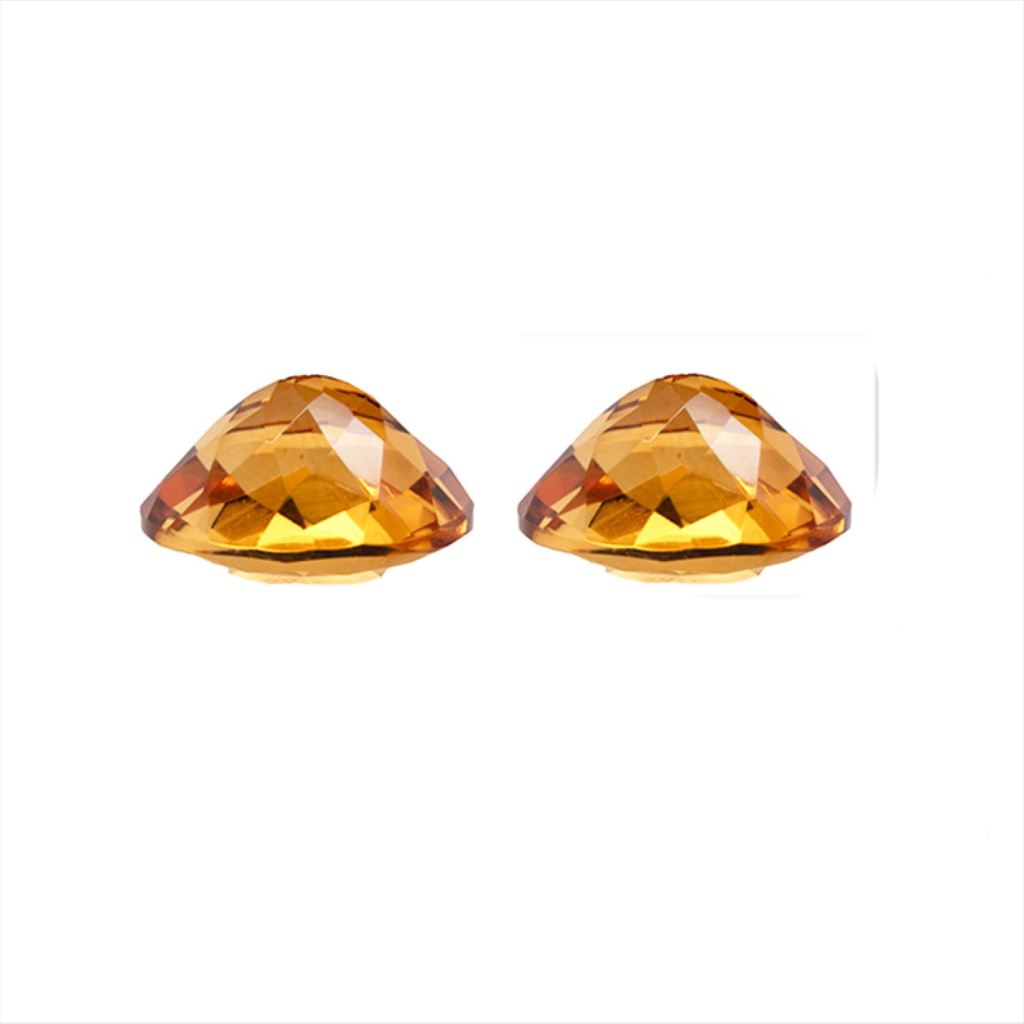 Citrine Naturelle Du Brésil - Ovale 12,70 Carats - Excellente Taille, Sans Inclusion
