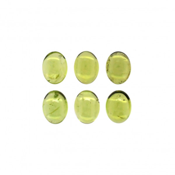 Peridot Cab Oval 8x6mm Approximately 9 Carat, August Birthstone, Beautiful Lime Green Color, An Evening Emerald , For Jewelry Making (10948)