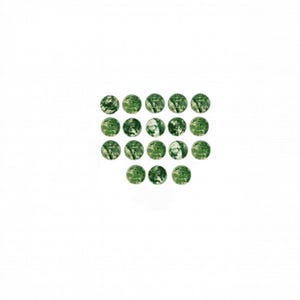 Green Moss Agate Cab Round 4mm Approximately 4.35 Carat, Multi Green Color Smooth Flat Bottom Agate Cabochons, For Jewelry Making (48595)