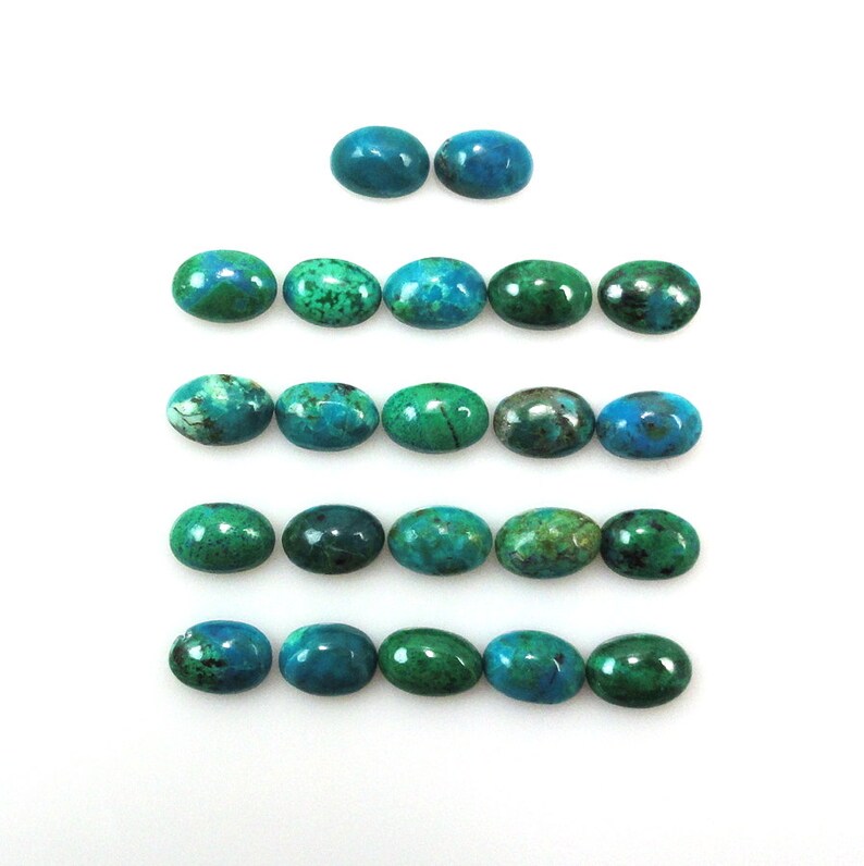 9724 Chrysocolla 6x4x2mm Oval Shape Sale by Best in Gems