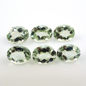 Green Amethyst (Prasiolite) Oval 9x7mm Approximately 10 Carat, February Birthstone, Leek Green, For Jewelry Making(2377)