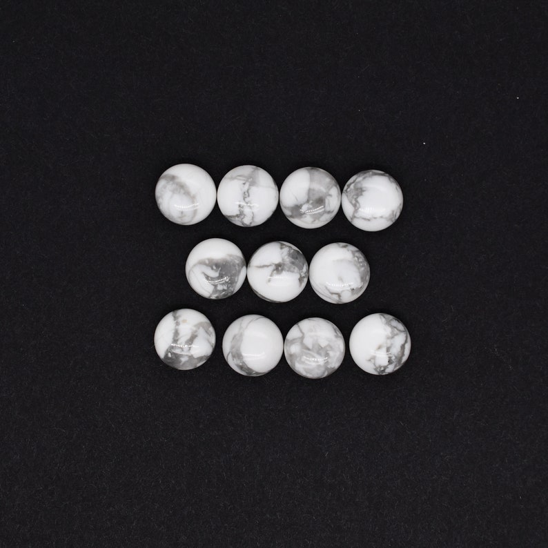 Howlite Cab Round 6mm Approximately 10 Carat For Jewelry Making 30739