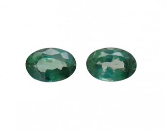 Natural Color Change Alexandrite Oval 5x3.5mm Approximately 0.70 Carat Matching Pair, June Birthstone, Green To Purple, For Earrings (37044)