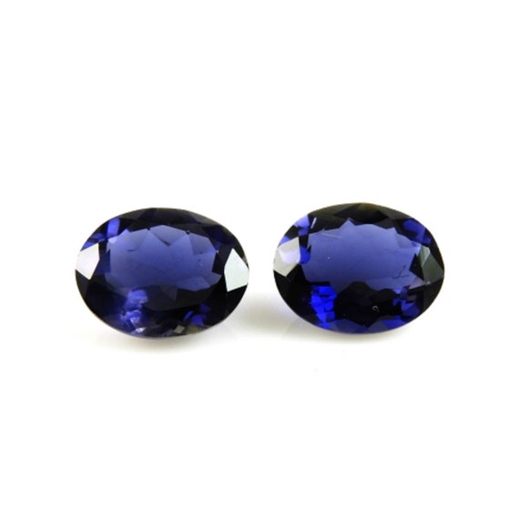 Iolite Oval 9x7mm Approximately Carat Matching Pair, Variety