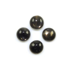 Black Moonstone Cab Round 10x10mm Appoximately 13 Carat, June Birthstone, Variety of Feldspar, New Moon Stone, Loose Gemstones (18390)