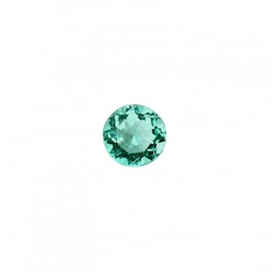 Colombian Emerald Round 6.2mm Single Piece 0.84 Carat, Green Variety Of The Mineral Beryl, May Birthstone, Purest Emerald (35382)