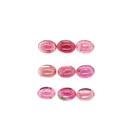 Pink Tourmaline Cab Oval 7x5mm Approximately Carat, October