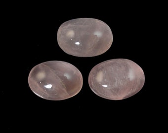 Rose Quartz Cab Oval 14x10x5mm Approximately 20 Carat, Pale Pink Color, Love Stone, Cabochons For Jewelry Making (651)