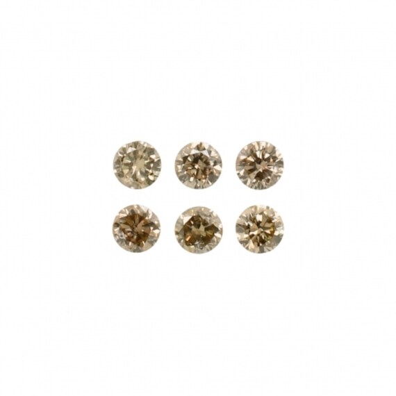 Champagne Diamond Round 2.2mm Approximately 0.27 Carat Nice