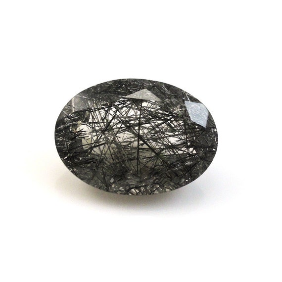 Black rutilated cheap quartz stone