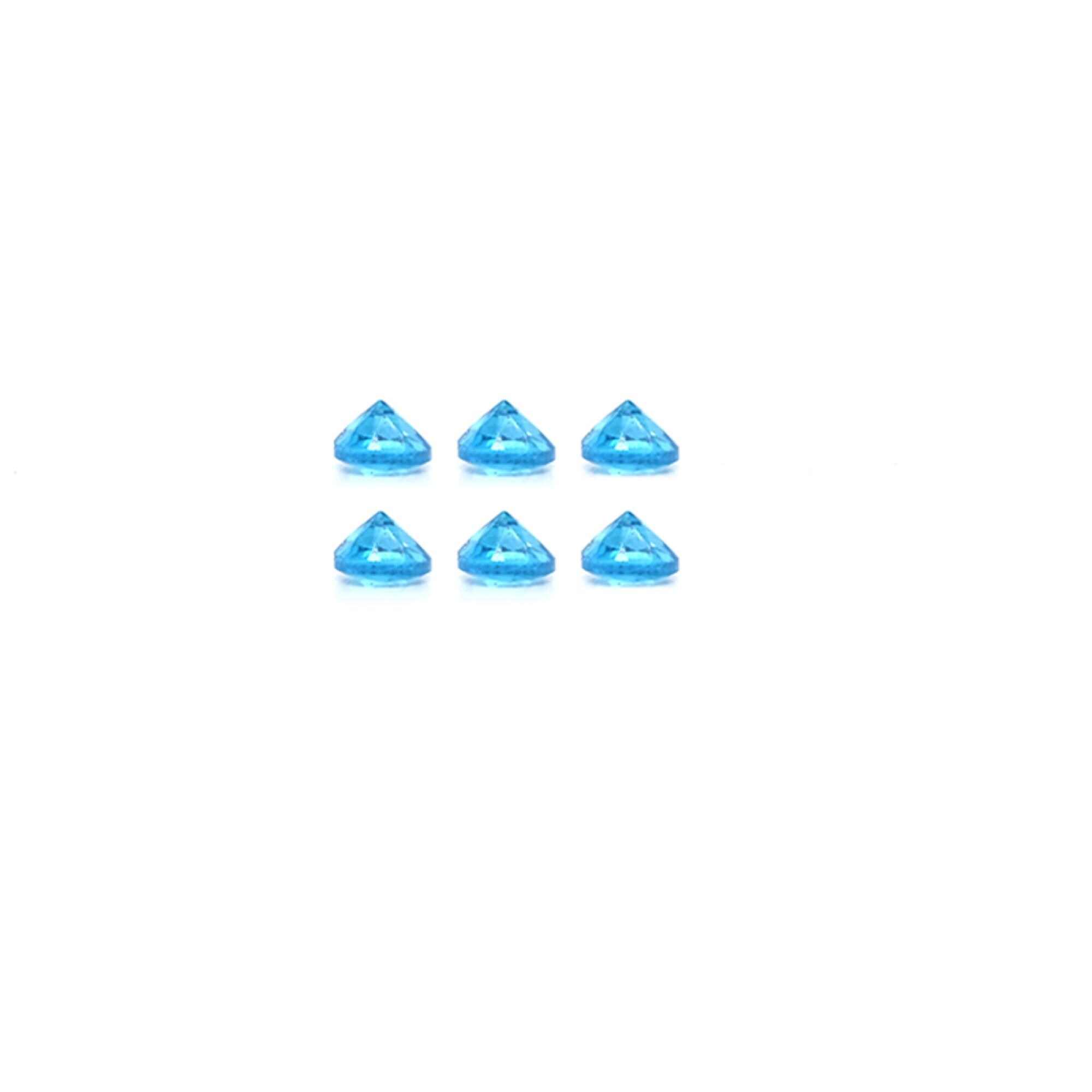Perles D'Apatite Néon Naturelle à Facettes - Diamètre 2-3 Mm, Trou 1 Mm - Lot Pour Création De Bijoux DIY