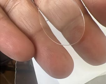 Custom Listing- White Quartz Cabochon Oval 24x18mm, Thickness 2mm, 9.10 Carat Single Piece