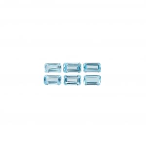 Sky Blue Topaz Emerald Cut 5x3mm Approximately 1.80 Carat, December Birthstone, Faceted Blue Color Topaz , For Jewelry Making (42230)
