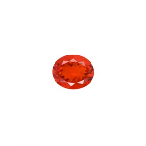 Fire Opal Oval 11x9mm Approximately 2.30 Carat Single Piece, October Birthstone, Faceted Plain Top Opal, For Jewelry Making (51031)