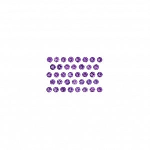 Amethyst Round 1.5mm Approximately 0.50 Carat, February Birthstone, Faceted Plain Top, Sobriety Stone,For Jewelry Making (43685)