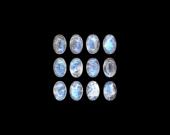Rainbow Moonstone Cab Oval 6x4mm Approximately 5.50 Carat,  A Variety of Feldspar, June Birthstone, Perfect For Jewelry Making (315)