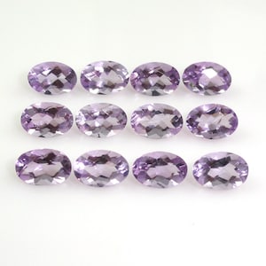 Lavender Amethyst Oval Shape 6x4mm  Approximately 4 Carat, February Birthstone, Lilac Color, Sobriety Stone, Faceted Amethyst (7669)