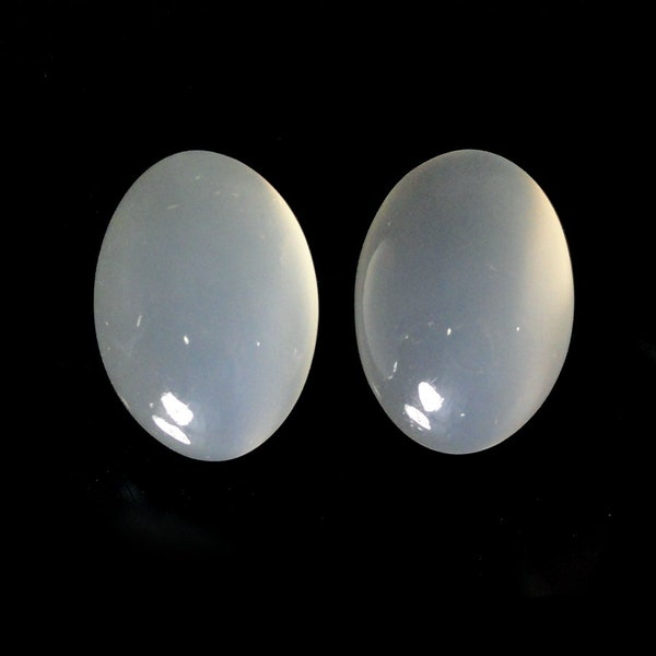 White Moonstone Cabochons Oval Shape 14x10mm Approximately 11 Carat, June Birth Stone, A Variety of Feldspar, Eye Clean Gemstones (4946)