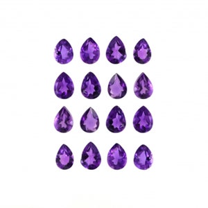 Amethyst Pear Shape 4x3mm Approximately 2.15 Carat, February Birthstone, Vibrant Purple Color, For Jewelry Making (5960)