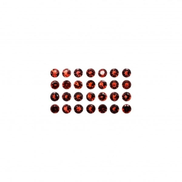 Garnet Round 3mm Approximately 3.50 Carat, January Birthstone, Deep Red Color, Carbuncle, For Jewelry Making (2491)