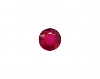 Madagascar Ruby Round 9mm Approximately 4.10 Carat Single Piece, July Birthstone, Pigeon Blood Red, Phenomenal Gemstones, For Jewelry(49131)