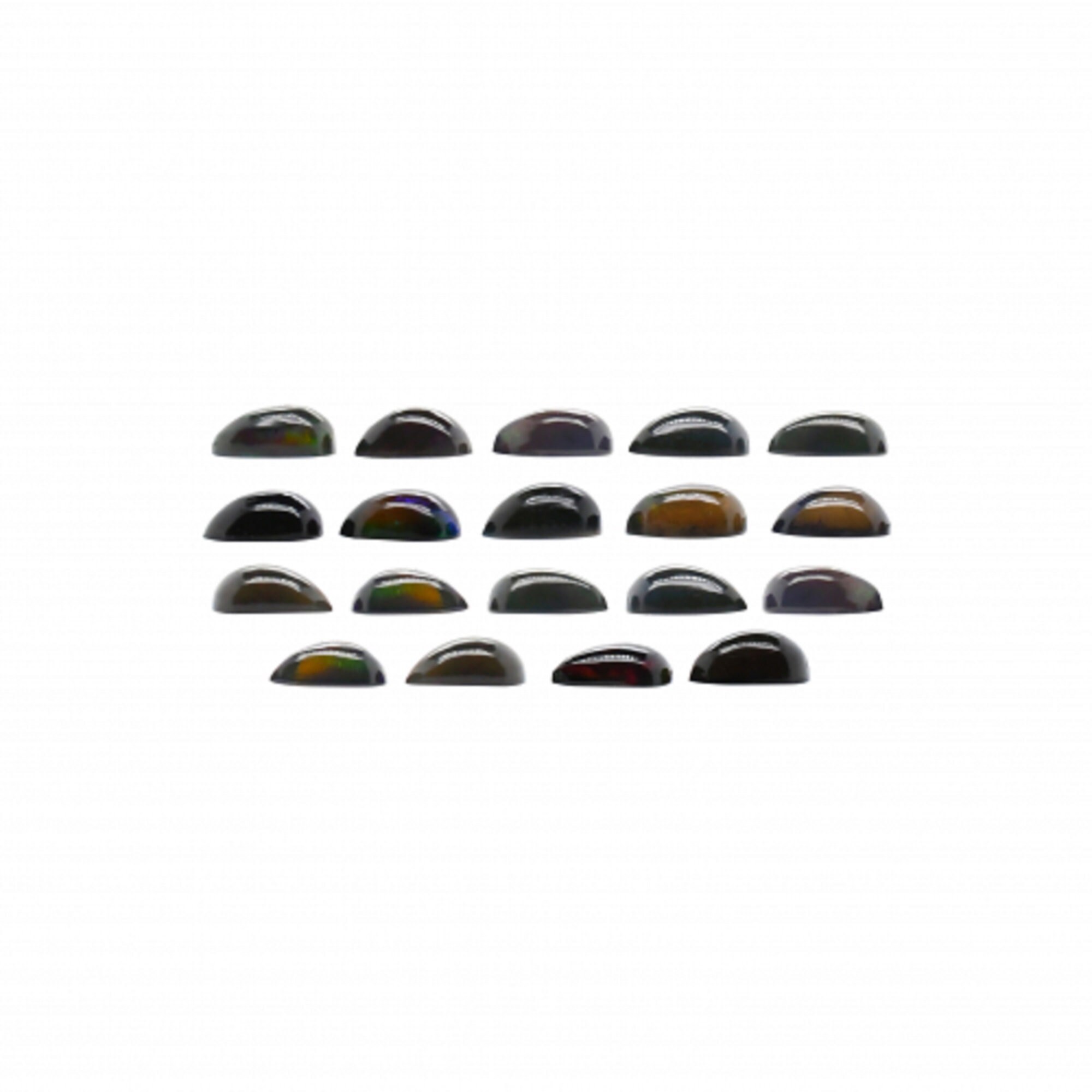 Cabochon Opale Noire éthiopienne Naturelle 2,23 Carats Forme Poire 10x7x5 Mm - Non Traitée