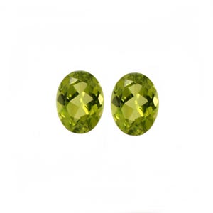 Peridot Oval 8X6mm Approximately 2.57 Carat, Lime Green Color, Variety Of Olivine, August Birthstone, An Evening Emerald, For Earrings (533)