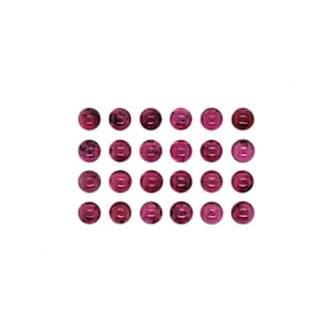 Rhodolith Granat Cabochon Runde 3 mm Ungefähr 4 Karat, Januar Geburtsstein, flacher Boden Cabochons für die Schmuckherstellung (652)