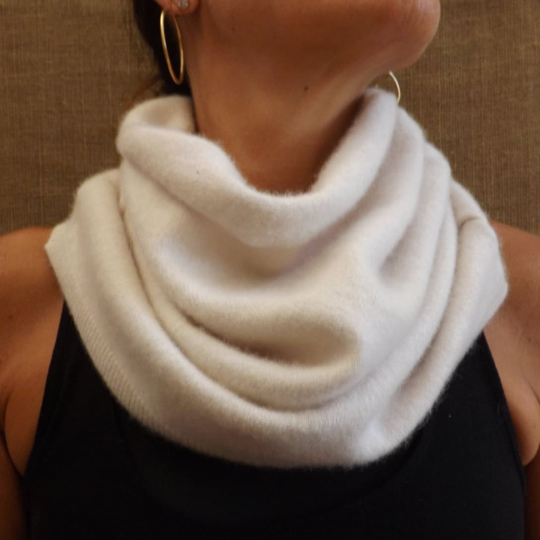 Cashmere neck warmer made from 100 recycled cashmere Etsy
