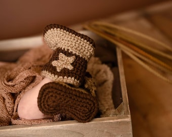 Baby Cowboy Boots - Infant Cowboy Boots - Baby Cowgirl Boots - Cowboy Photography Prop - Newborn Cowboy Boots - Cowboy Theme Gift