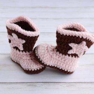 Pink Baby Girl Cowboy Boots - Country Baby Shoes - It&#39;s A Girl Gender Reveal Cowgirl Boots Idea - Cowgirl Theme Baby Shower Gift