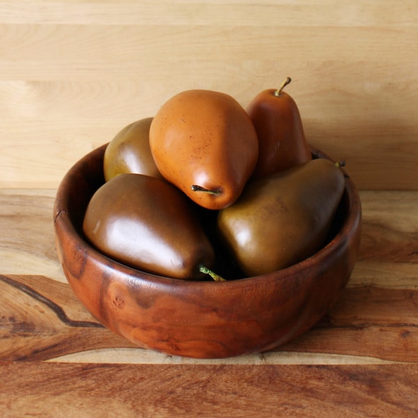 Large Vintage Plastic Pears. Earth Tone Fall Colors. Rustic Farm House Mantel Decor. Centerpiece, Wreath,  Crafting. Fake Fruit. 1990s.