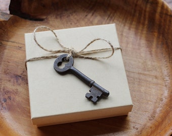 Skeleton Key. Authentic Antique Door Key. Unique Meaningful Gift. Collectible Keys. Small Gift for Him or Her.