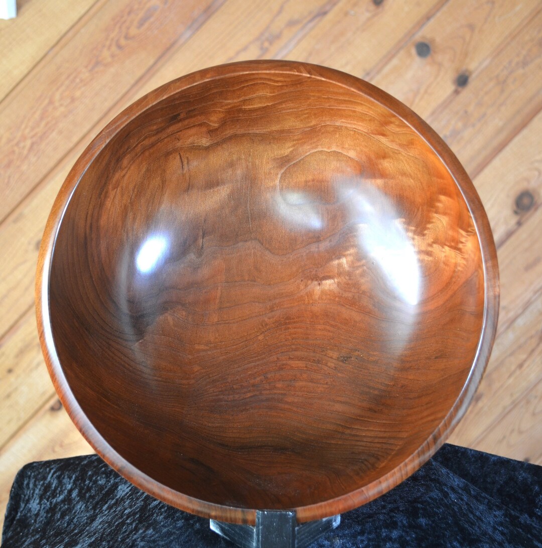 Wooden Bowl Gift Ideas, Hand Turned Salad Bowl, Large Wooden Salad Bowl
