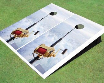 Custom Corn Hole Zig Zag Dock Graphic Cornhole Boards