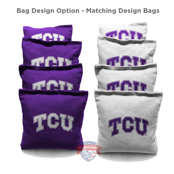 Texas Christian University "TCU" Cornhole Bags