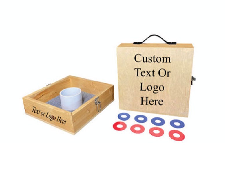 Customizable Non Painted Square Washer Toss Lawn Game With 8 Etsy