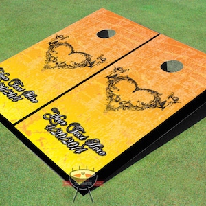 Custom Corn Hole Angel Wedding Themed Cornhole Boards