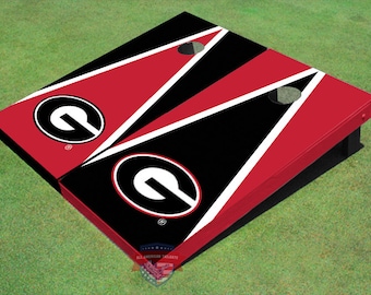 NCAA University Of Georgia "G" Alternating Triangle Cornhole Boards