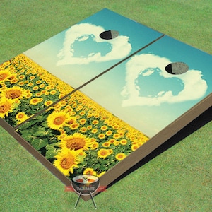 Custom Corn Hole Field Of Love Graphic Cornhole Boards