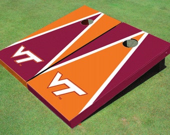 Virginia Tech Alternating Triangle Cornhole Boards