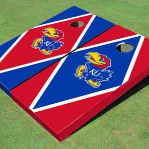 University Of Kansas Jayhawks Alternating Diamond Cornhole Boards