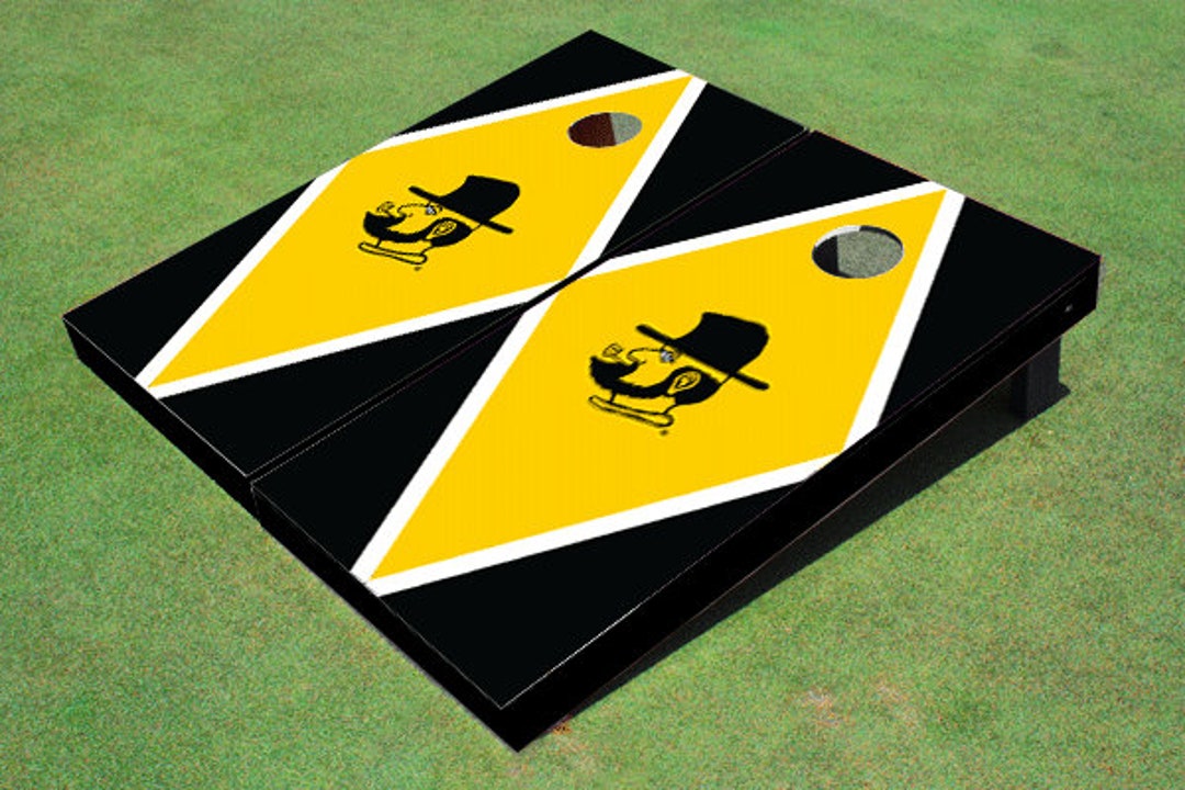 Jeu De Cornhole Personnalisé Appalachian State University 'Yosef' - Terrain De Basket Alternatif
