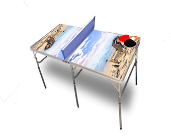 Beach Chairs 2 Portable Tennis Ping Pong Folding Table w/Accessories