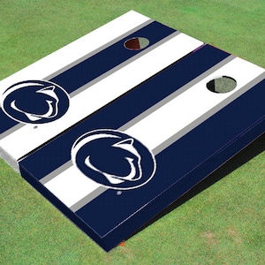 Penn State University Nittany Lions Alternating Long Stripe Cornhole Boards