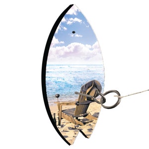 Beach Chair 2 Sand Surf Board Shape Hook and Ring Toss Lawn Game