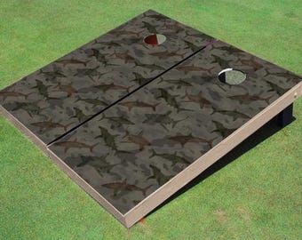 Custom Guy Harvey Camo Scribble Cornhole Boards