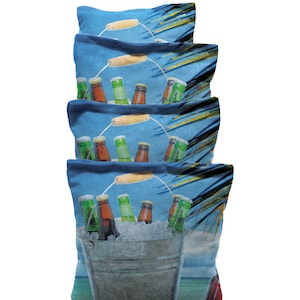 Custom Beer Bucket #1  Custom Graphic Cornhole Bags
