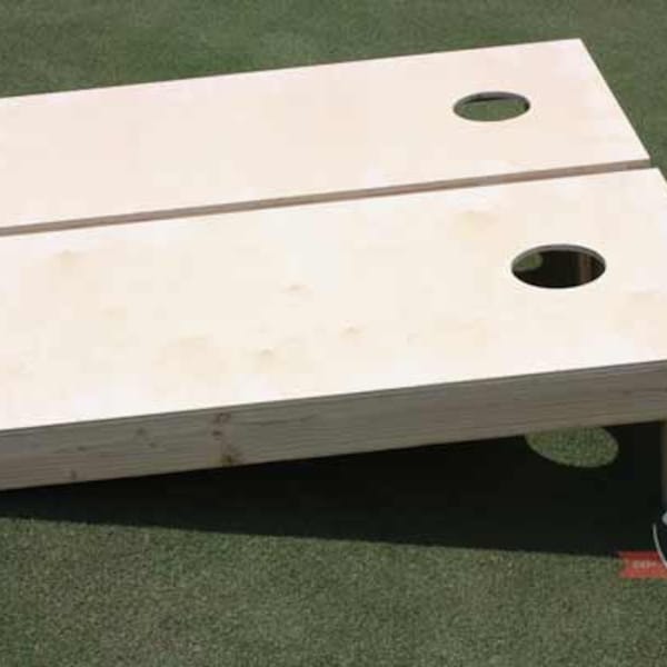 FREE SHIPPING - Non Painted / Unfinished  2 x 4 Cornhole Boards With Your Choice of Any Color of Corn Filled Bags Free Shipping