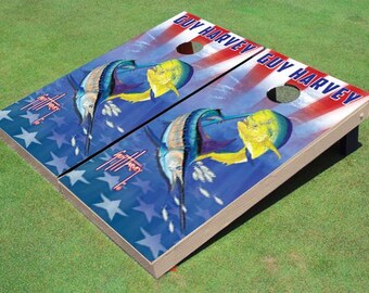 Custom Guy Harvey Americana 2 Cornhole Boards